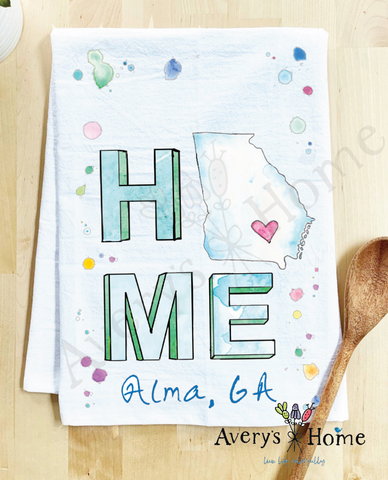 HOME in Georgia Customizable Kitchen Hand Towel