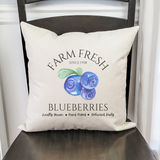 Farm Fresh Blueberries Pillow Cover