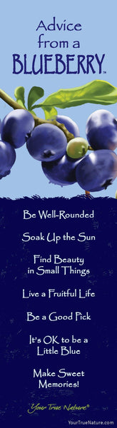 Advice from a Blueberry Laminated Bookmark – The Blueberry Barn