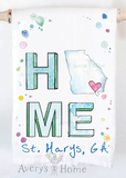 HOME in Georgia Customizable Kitchen Hand Towel