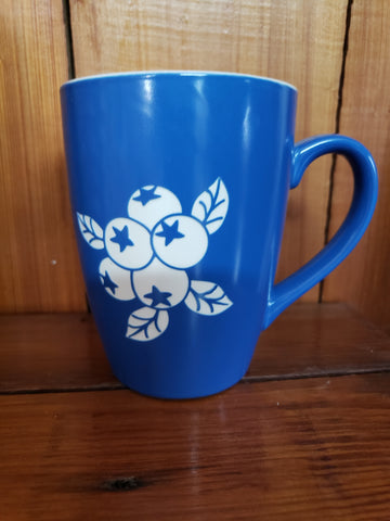 Etched Blueberry Mug
